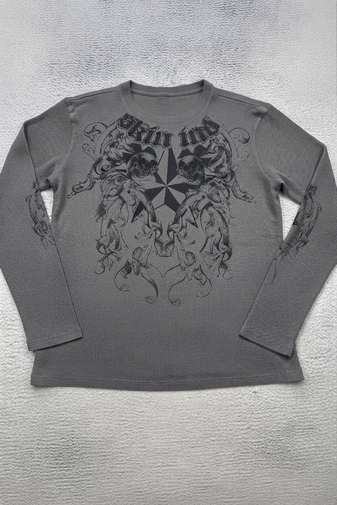 Füme Skin Ind Skull Gotik Unisex Sweatshirt