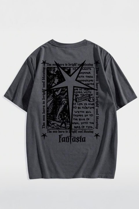 Gri Fantasia Grunge Y2K Unisex T-Shirt