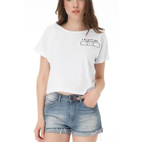 I Forgive You Yarım Kadın T-Shirt