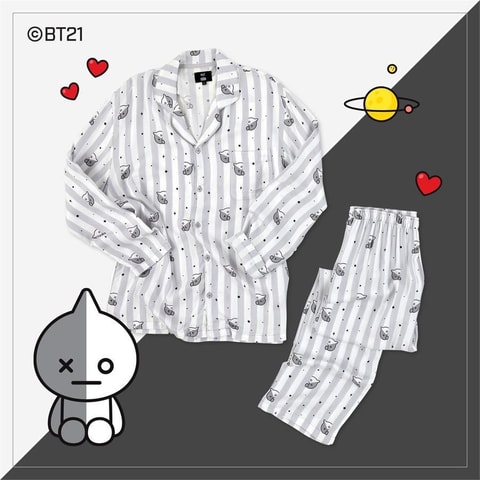 K-Pop Bts Bt21 Karakterler Van Pijama Takımı