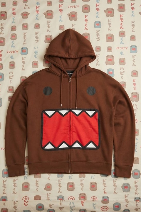 Kahverengi Domo Kun Y2K Unisex Hırka