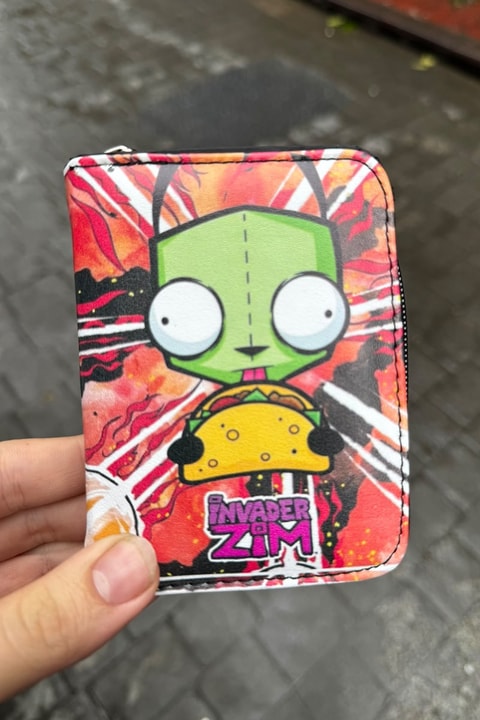 Kırmızı Invader Zim GIR Taco Unisex Cüzdan