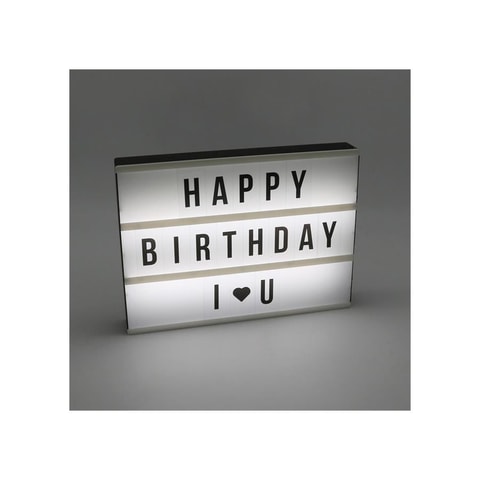 Led Light Box A4 Işıklı Mesaj Panosu 60 Harf Ve Sembol