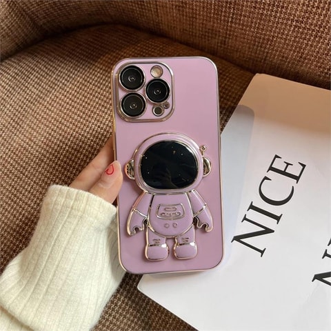 Lila Astronot Telefon Tutucu