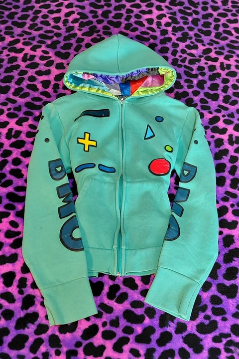 Mavi Adventure Time BMO Y2K Crop Hırka