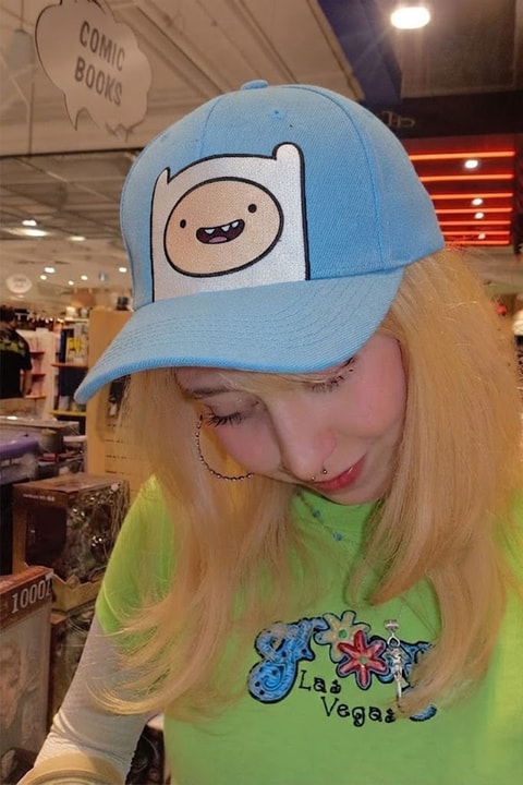 Mavi Adventure Time Finn Baseball Şapka