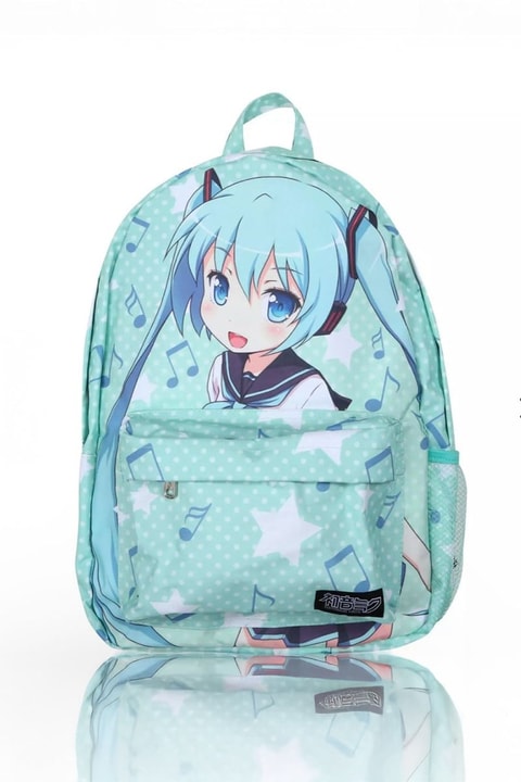 Mavi Anime Hatsune Miku Sırt Çantası