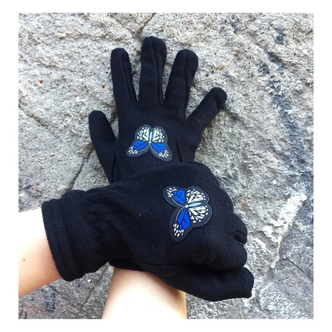 Mavi Kelebek Unisex Eldiven