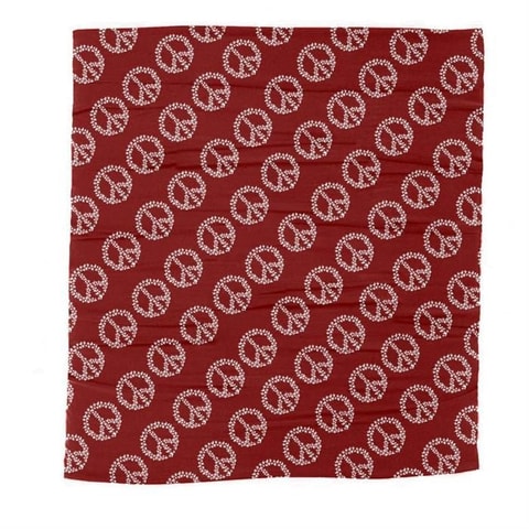 Peace - Birds Bandana Kırmızı Bandana