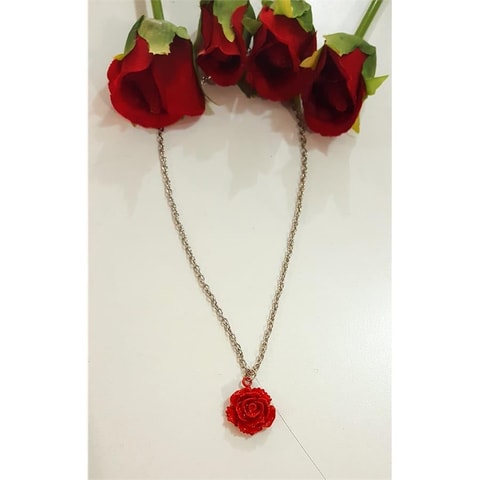 Red Rose Zincirli Kolye 