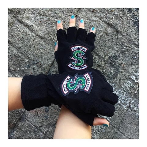 Riverdale - South Side Serpents Unisex Kesik Parmaklı Eldiven