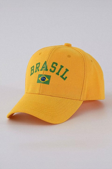 Sarı Brasil Y2K Baseball Şapka