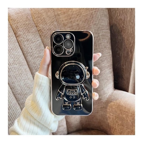 Siyah Astronot Telefon Tutucu