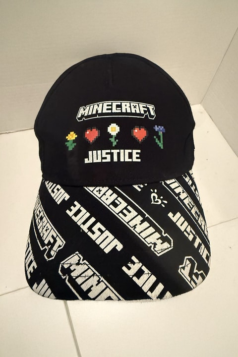 Siyah Minecraft Justive Baseball Şapka
