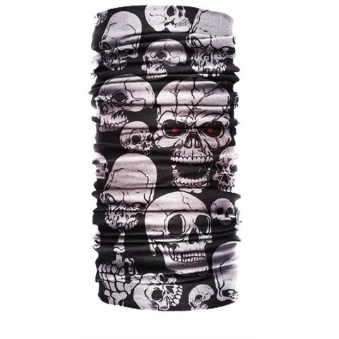 Skull-Kırmızı Göz Saç Bandı