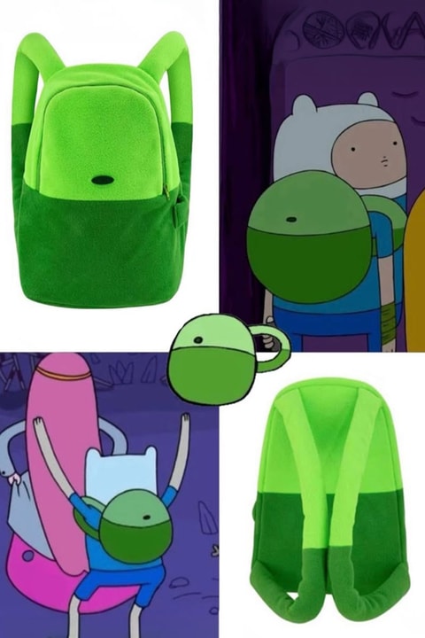 Yeşil Adventure Time Finn Unisex Sırt Çantası