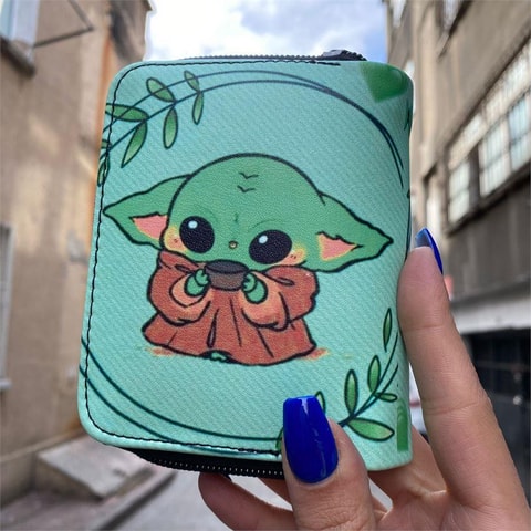 Yeşil Baby Yoda Kısa Cüzdan