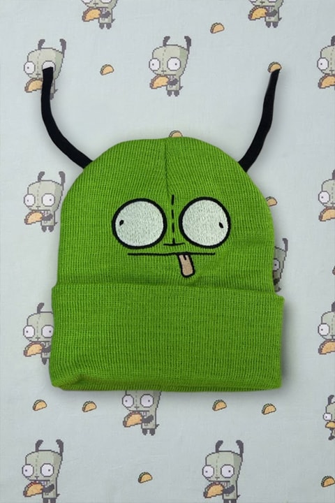 Yeşil Invader Zim Unisex Bere