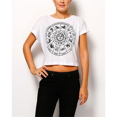 Zodiac - Burçlar Yarım Kadın T-Shirt