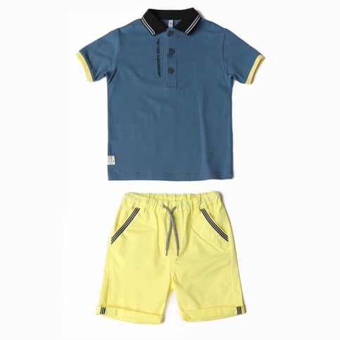 Erkek Çocuk Polo Yaka T-Shirt Şort Takım 1-3 Yaş - 122609