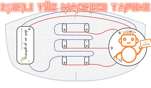 Kumaştan Yüz Maskesi Yapımı (Işıklı - Lilypad) | Robocombo