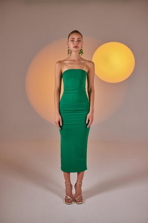 Bodycon Elbise Yeşil
