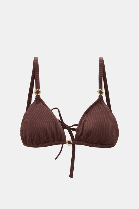 Assos Mocha Dolgusuz Çıkarılabilir Pedli Üçgen Bikini Üst