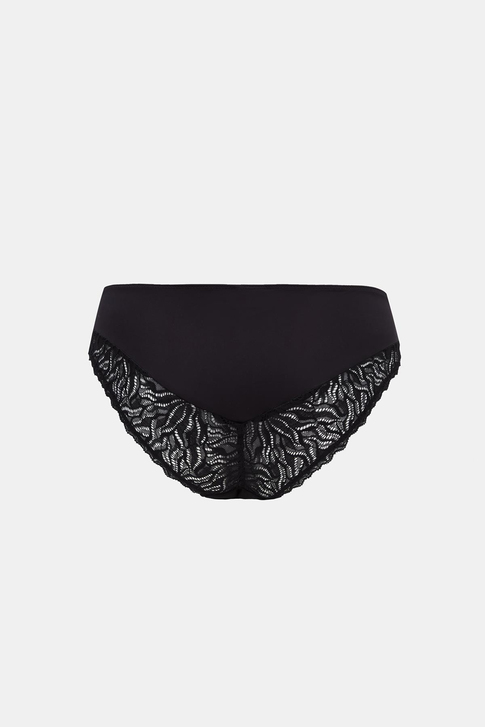 Luna Siyah Dantelli Slip Külot
