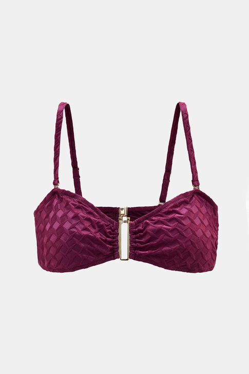 Olympos Mor Straplez Çıkarılabilir Pedli Bikini Üst