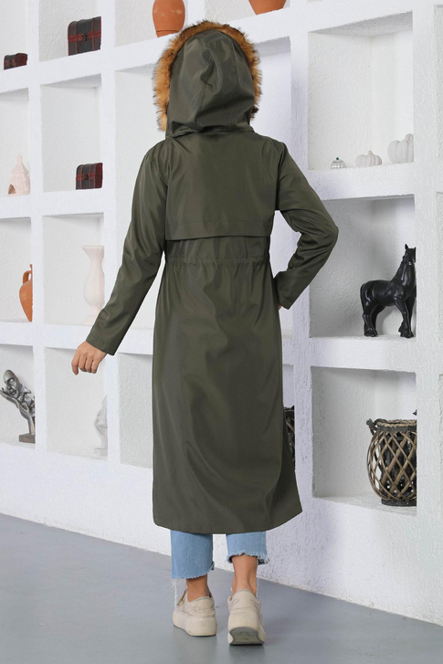 Bağcık Detaylı Mont Haki 15800