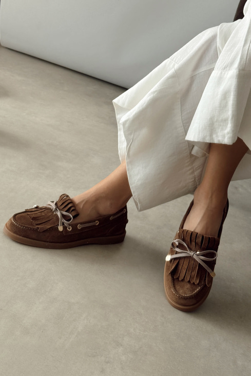 Softee Toprak Hakiki Deri Loafer
