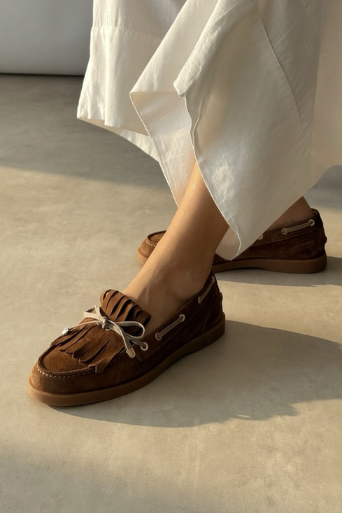 Softee Toprak Hakiki Deri Loafer