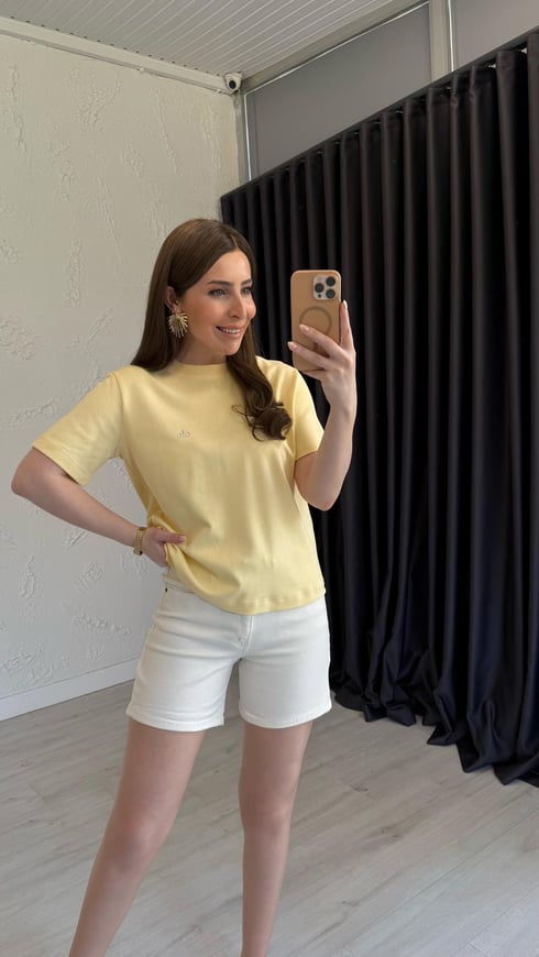 Alloo Basic T-shirt Sarı
