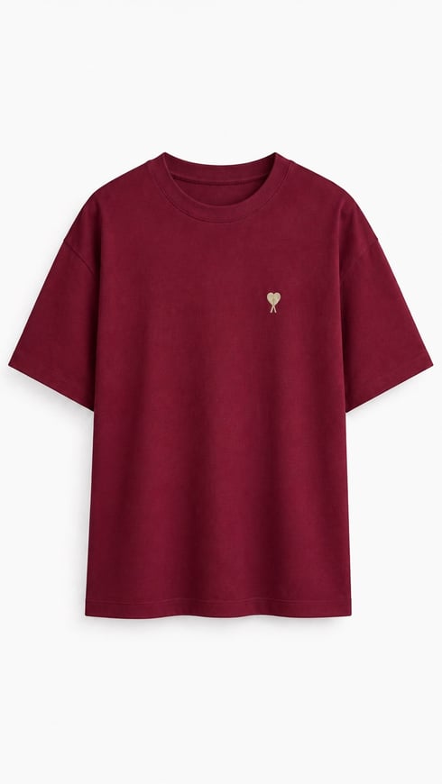 Amiv A Kalpli T-shirt Bordo