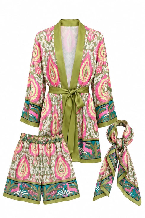 Anka Kimono Takım Yeşil