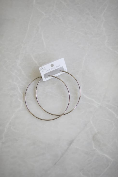 Big Halka Küpe Gümüş