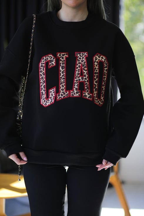 Cıao Yazılı Sweatshirt Siyah