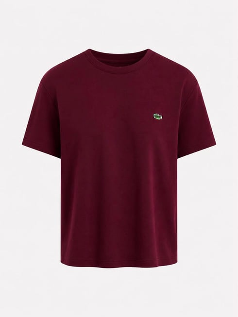Croco Modal Doku Lcs T-shirt Bordo