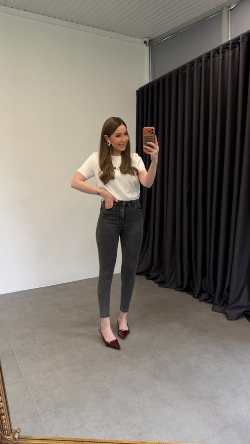 Greyni Slim Jean Gri