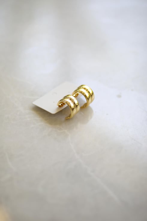 M Halka Küpe Gold 