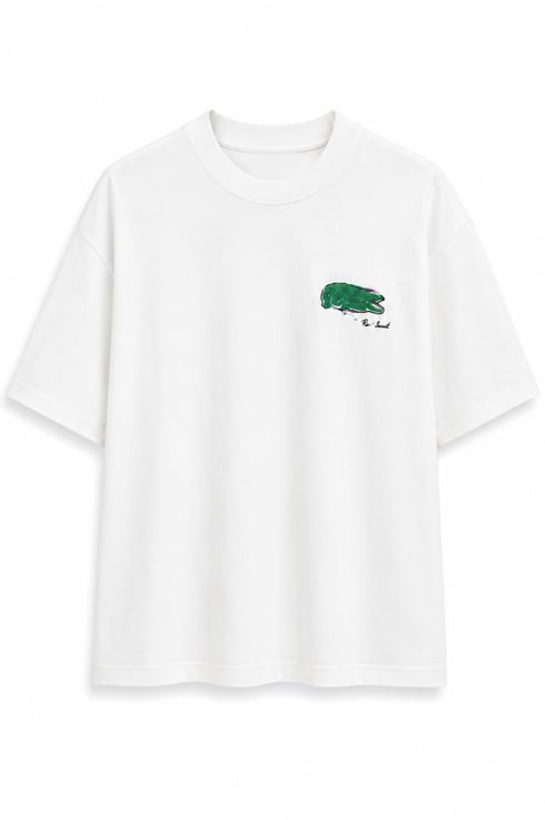 Ön Arka Baskılı Lcs T-shirt Ekru
