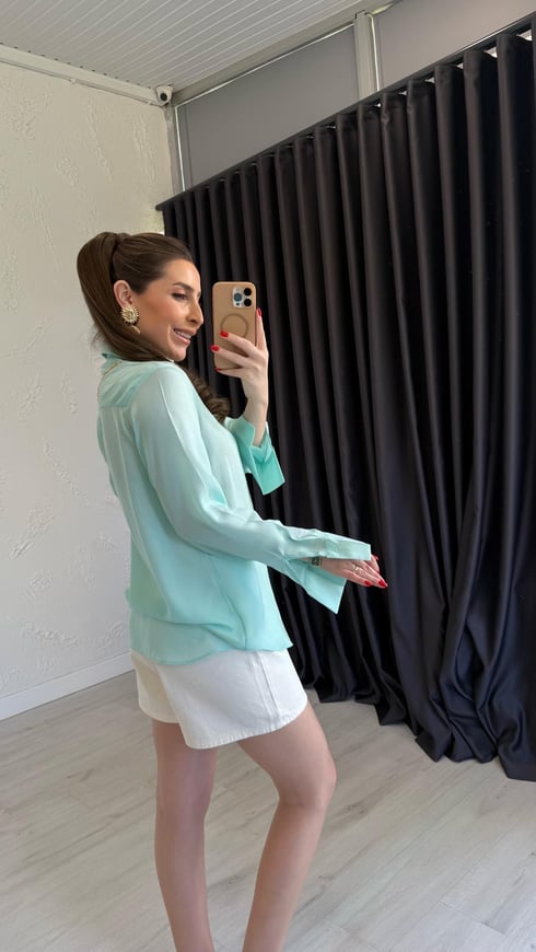 Pajamas Tnsel Gömlek Turkuaz