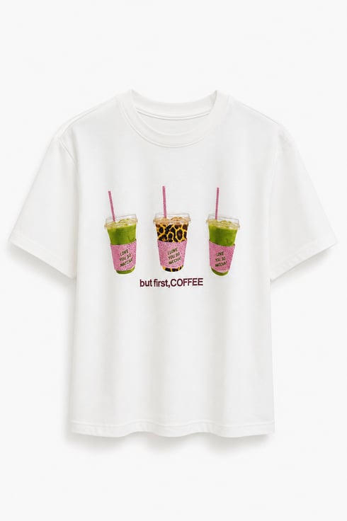 Pink Latte T-shirt Ekru
