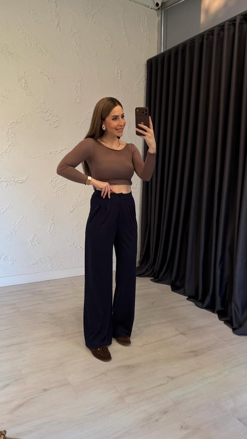 Rahat Kesim Modal Pantolon Lacivert