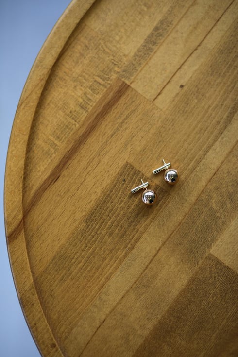 Rustye Mini Top Küpe Gold