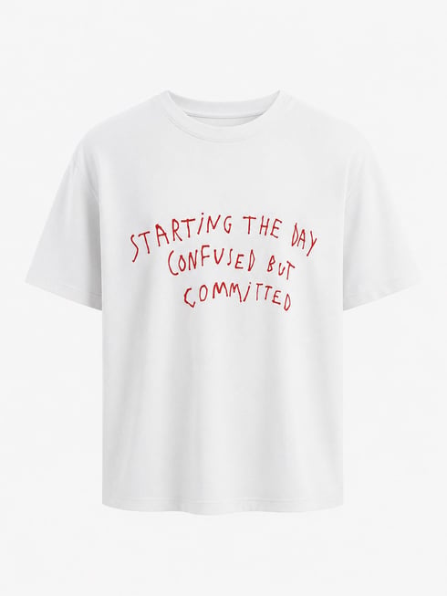 Starting Day T-shirt Beyaz
