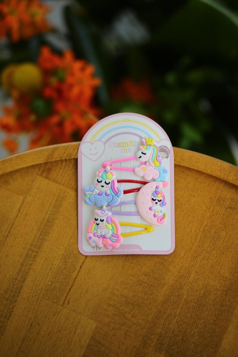 Unicorn Dörtlü Çıtçıt Toka Mix