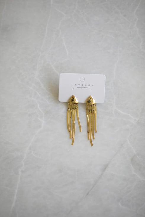 Zika Sallantılı Küpe Gold