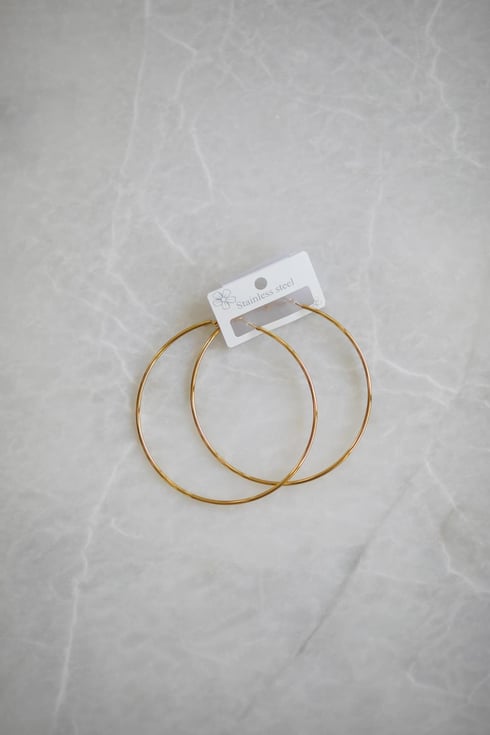 Big Halka Küpe Gold