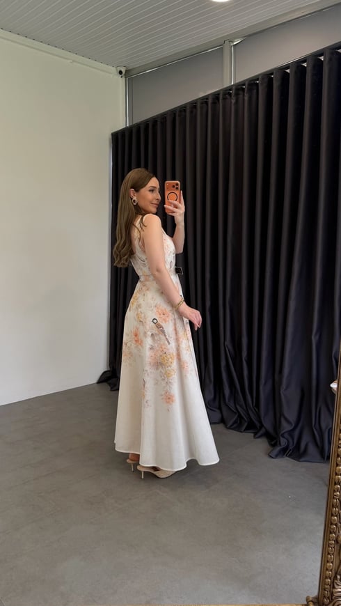 Bind Nude Elbise Ekru